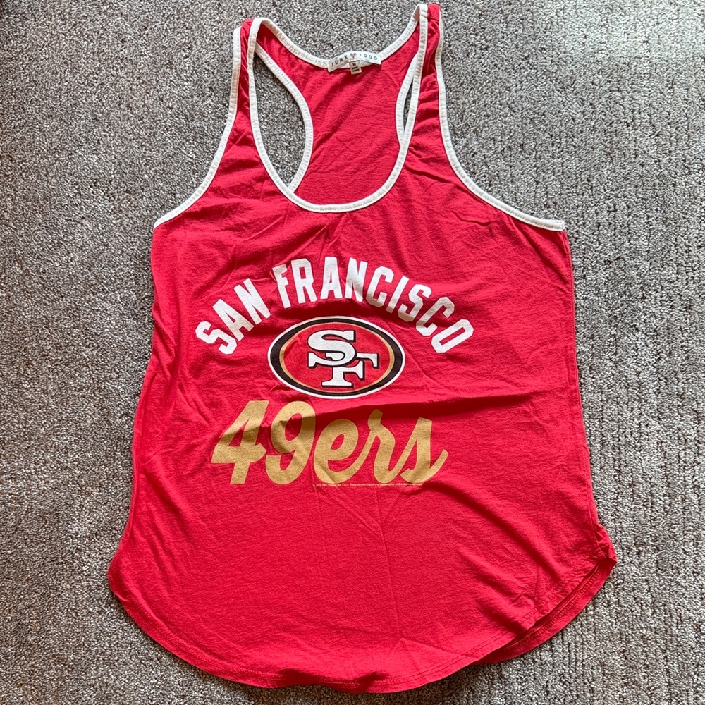 Junk Food Clothing Red and Gold San Francisco 49ers Tank Top